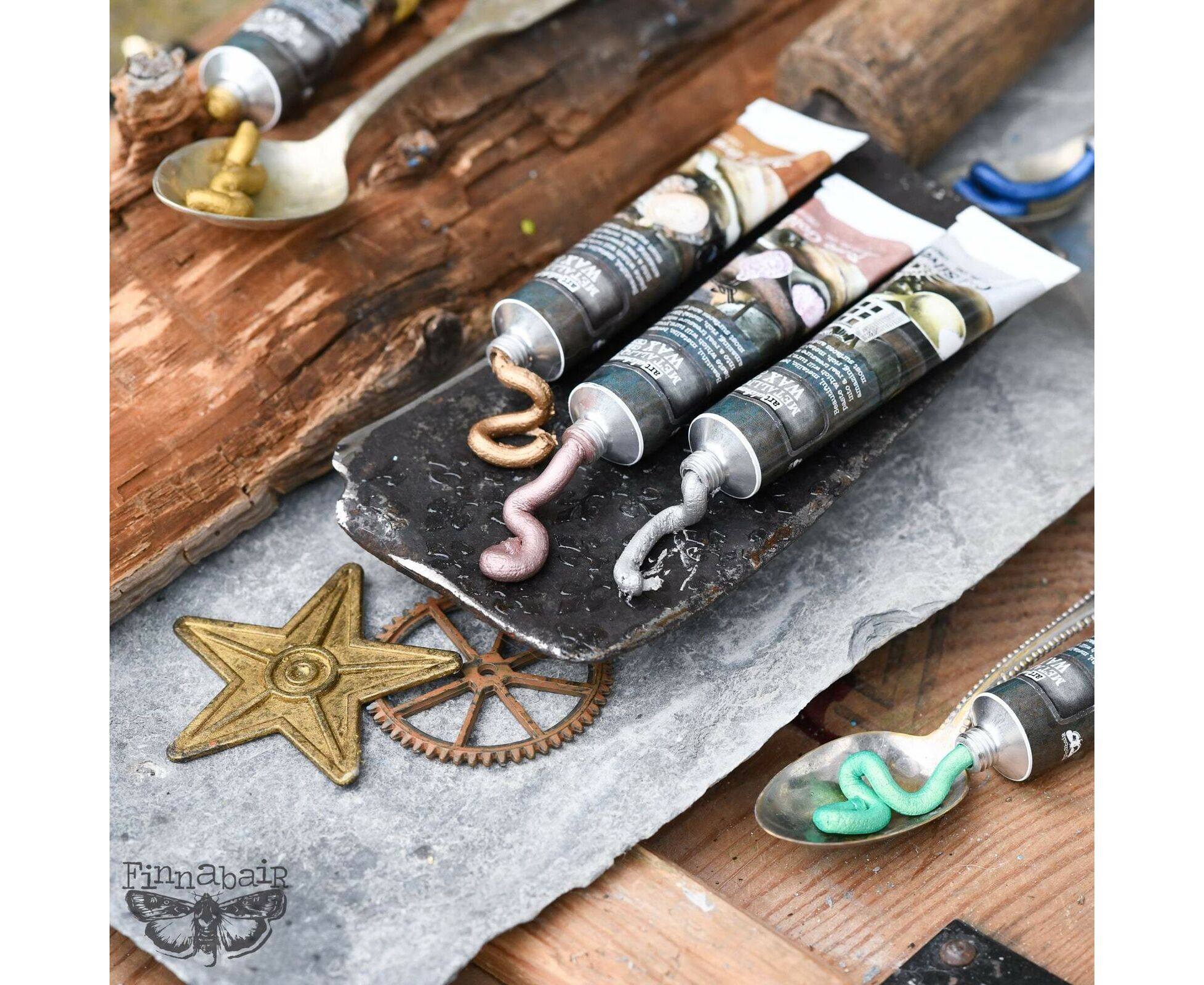 Finnabair Art Alchemy Metallique Wax / Wachs - Graphite